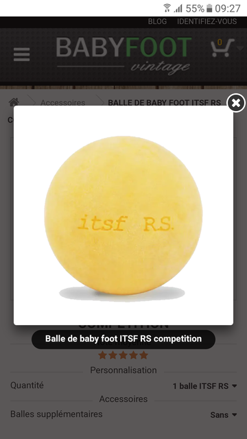 Balle itsf rs - Forum Baby Foot - Babyfoot stella bonzini b60 b90 petiot  sulpie rene pierre